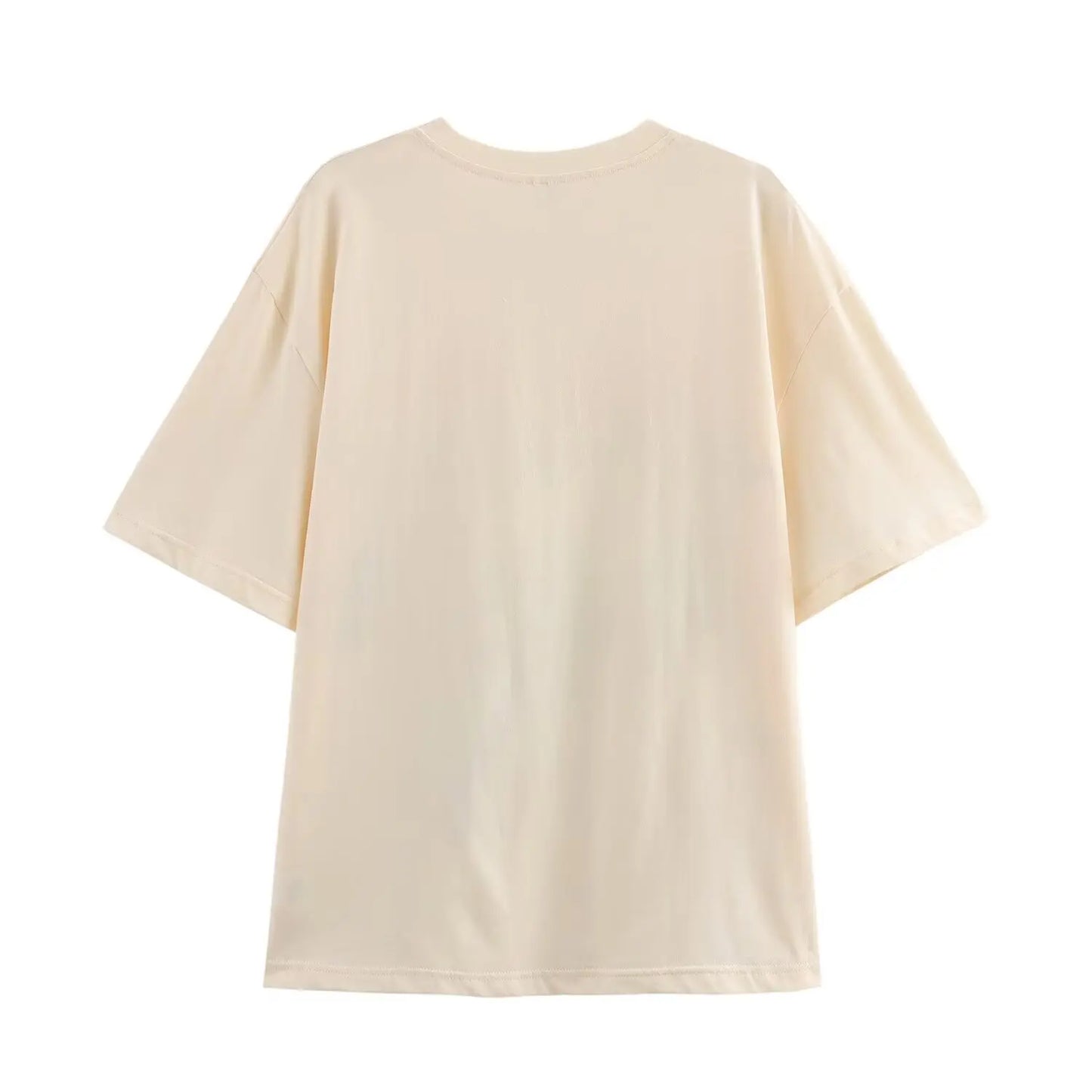 Bird Print Cotton Lady Casual T-Shirt - Luxuryurbanwear
