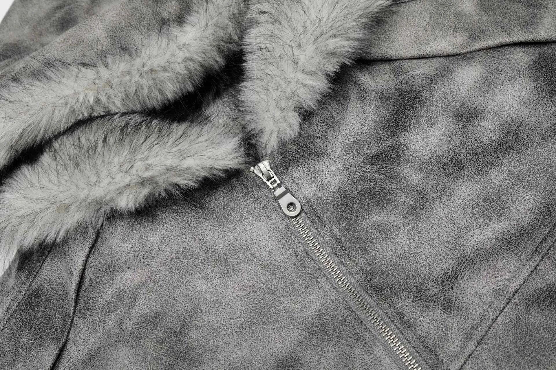 Durable Thick Parkas Fur Collar Hooded Jacket