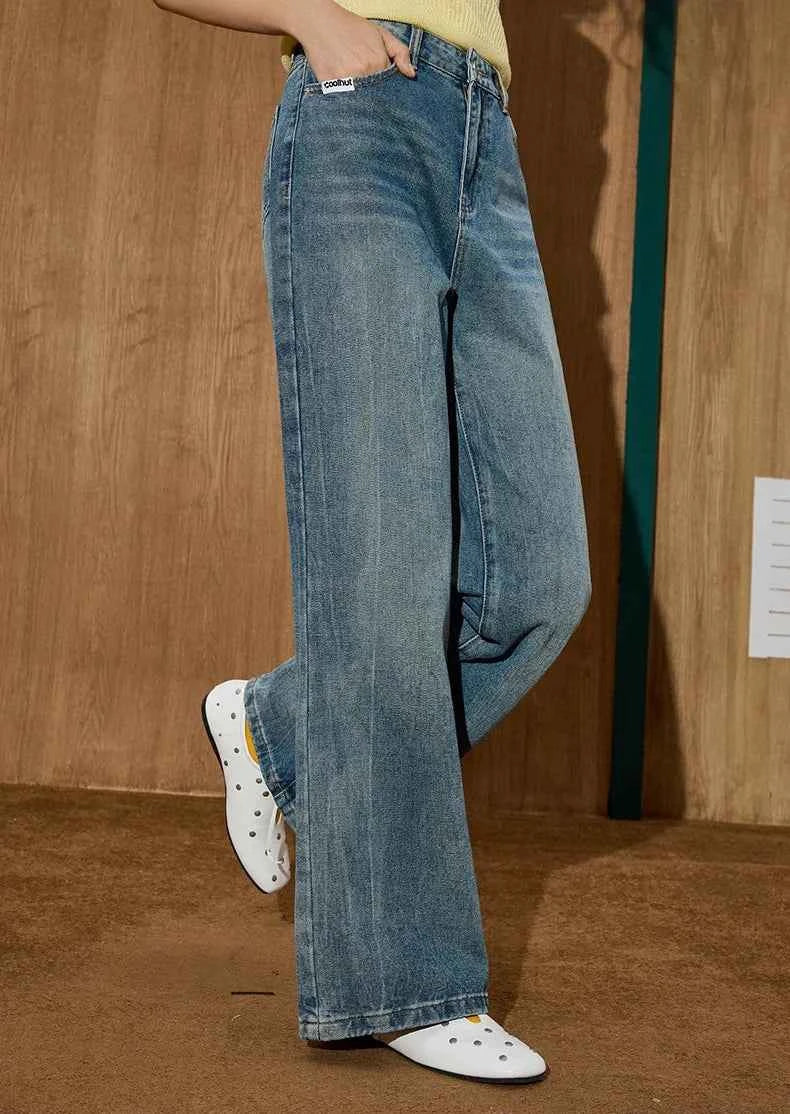 Comfortable Washed High Waist Flared Jeans