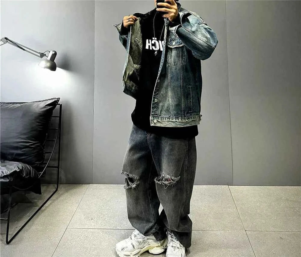 High End Yellow Mud Dyed Denim Jacket