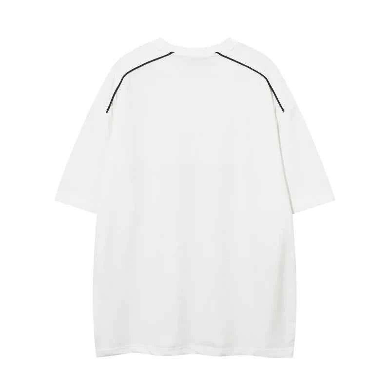 Elevated Oversized Hip Hop Letter Printed Cotton T-Shirt