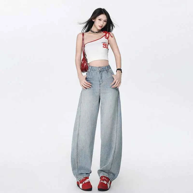 Premium Vintage Wide Leg Denim Jeans