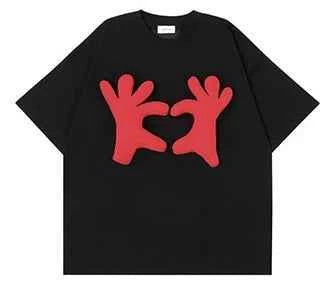 Vibrant Personalized 3D Pattern Loose T-Shirt