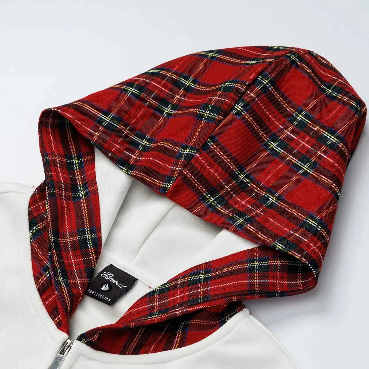 Y2K Insulated Zip Up Plaid Patchwork Sweatshirt