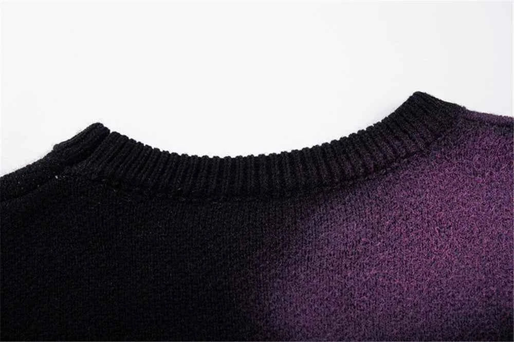 Essential Distressed Letter Graphic Knitted Sweater