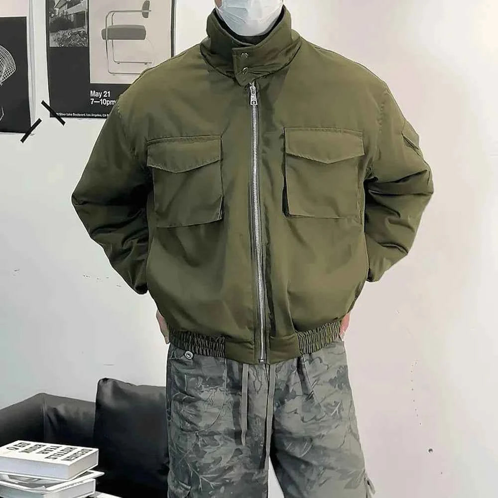 Winter Durable Stand Collar Thickened Jacket