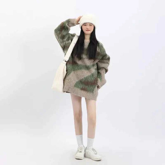 Oversized Mohair Autumn Winter Knit Sweater