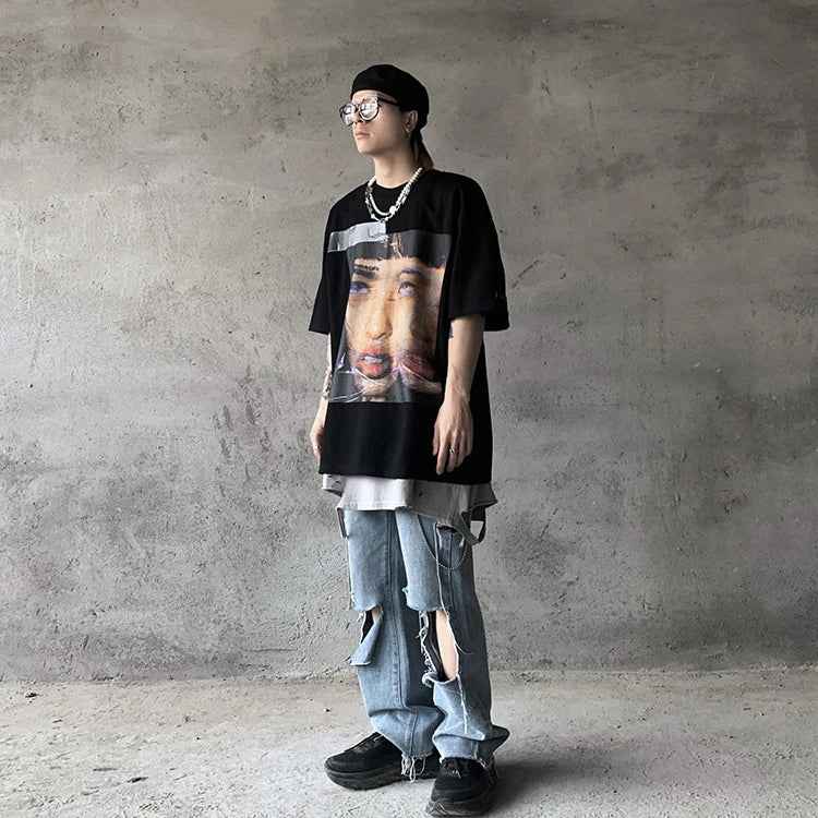 Vibrant Graphic Oversized for Daily T-Shirt