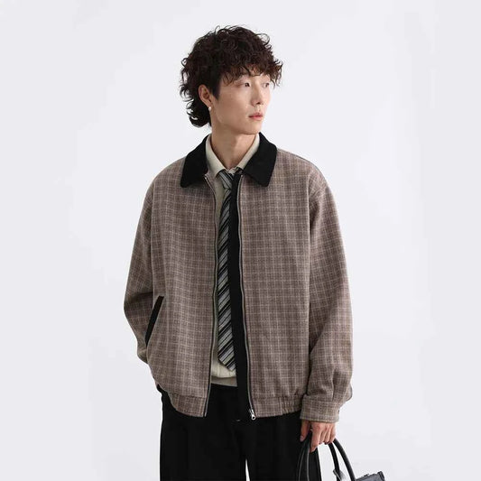 Lightweight Casual Plaid Vintage Comfort Jacket