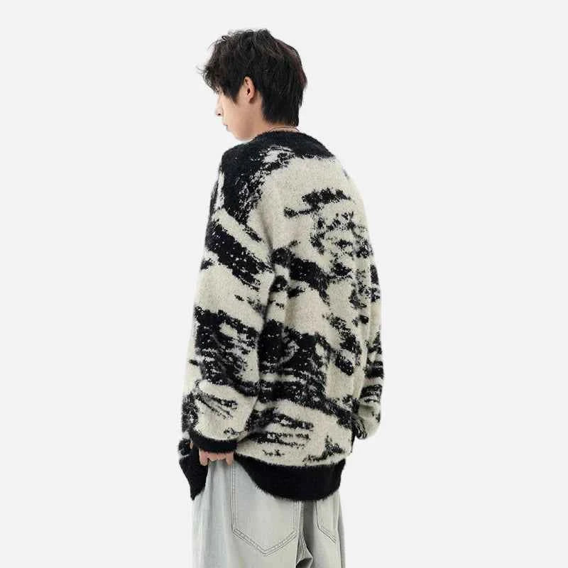 Winter Flexible Geometric Pattern Sweater