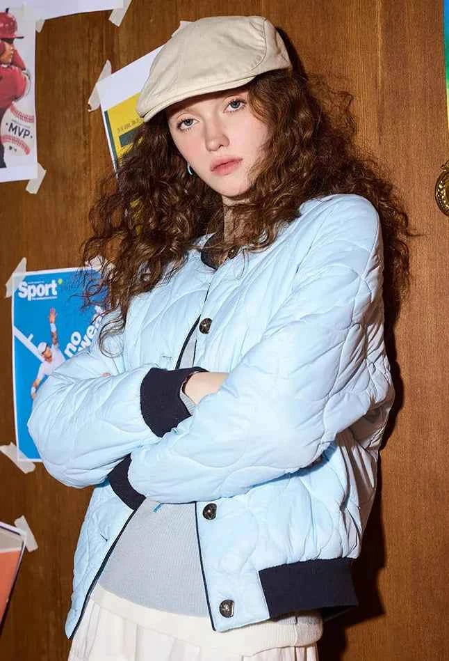 Winter Diamond Quilted Puffer Jacket