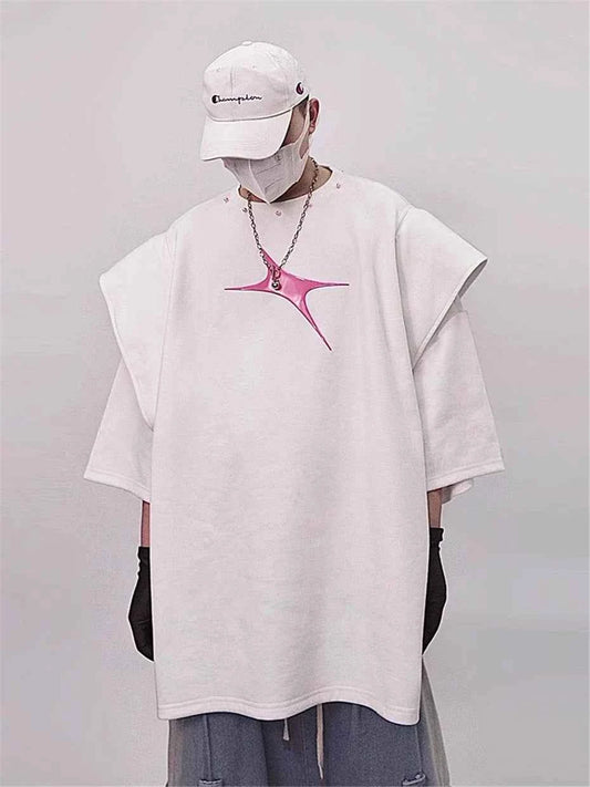 Streetwear Stars Print Graphic T-Shirt