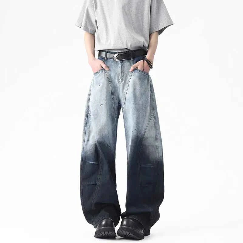 Minimal Look Loose Casual Denim Jeans