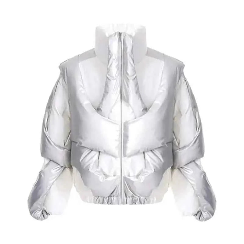 Thick Asymmetric Windproof Jacket