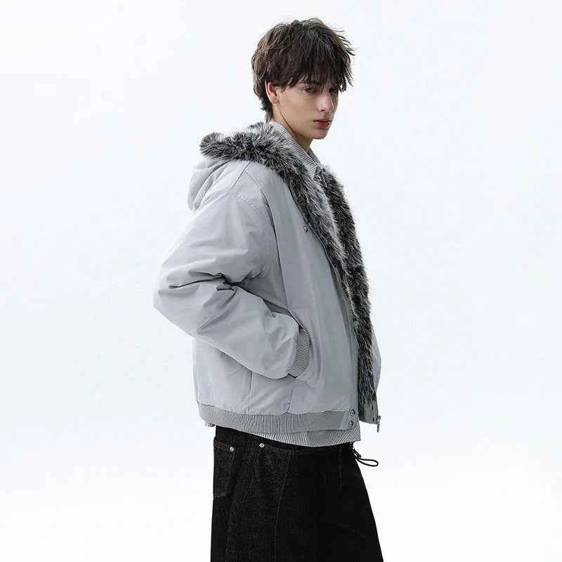 Stylish Long-lasting Faux Fur Hooded Jacket