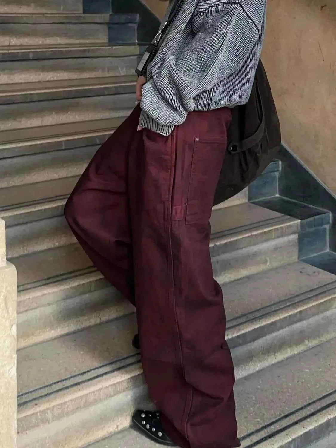 Wardrobe Staple Vintage Washed Wide Leg Jeans