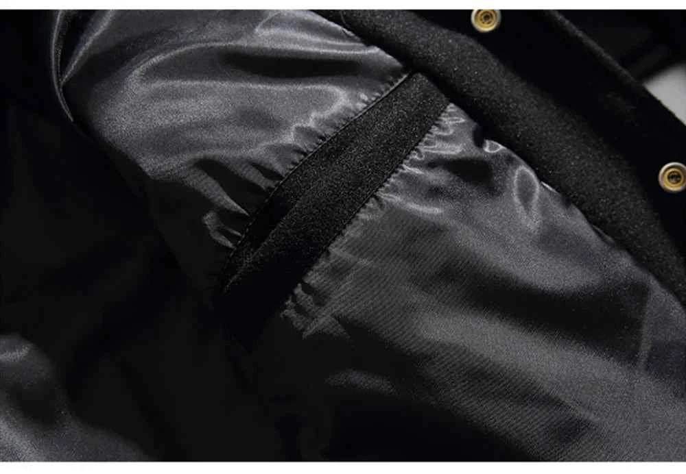 Stadium Award Letter Embroidery Varsity Leather Jacket