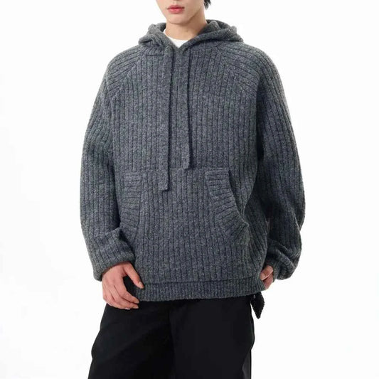 Thick Retro Lazy Casual Hooded Sweater