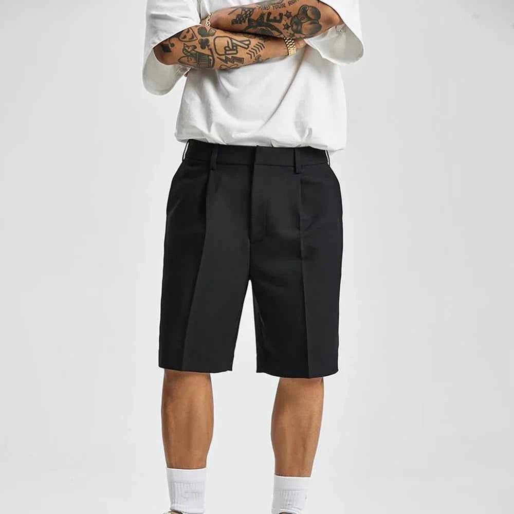 Cool Black Summer Chic Solid Short