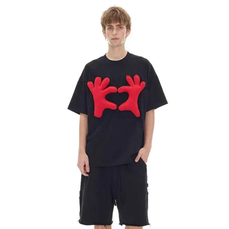 Vibrant Personalized 3D Pattern Loose T-Shirt