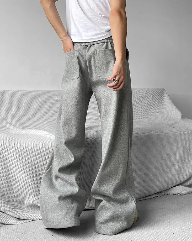 Y2K Versatile Classic Solid Wide Leg Jogger - Luxuryurbanwear