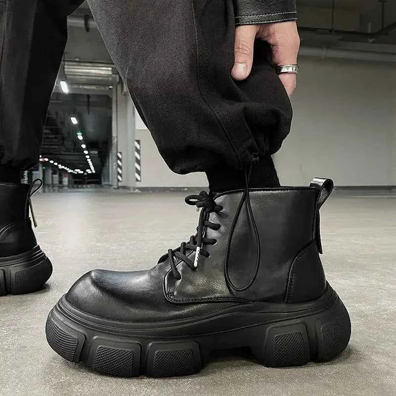Extra Height Thick Bottom British Classic Shoes