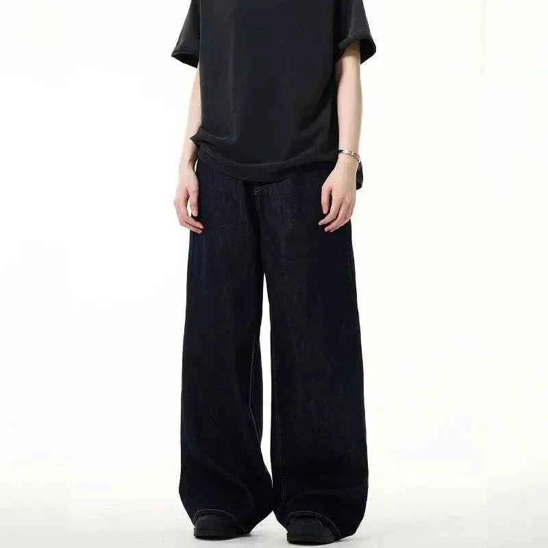 Autumn Mens Wide Leg Denim Jeans
