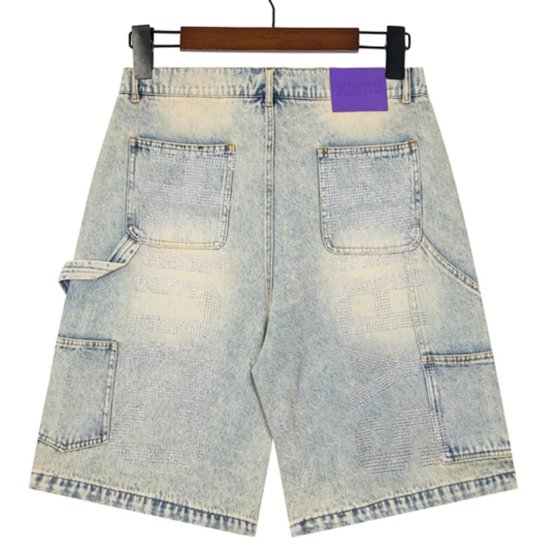 Streetwer Rhinestone Ripped Jeans
