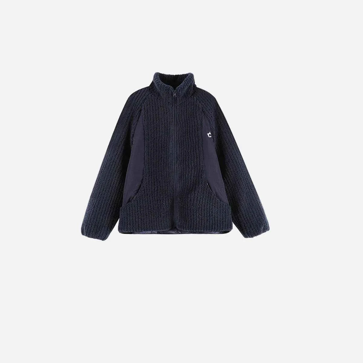 Y2K Stylish Embroidered Patchwork Furr Jacket