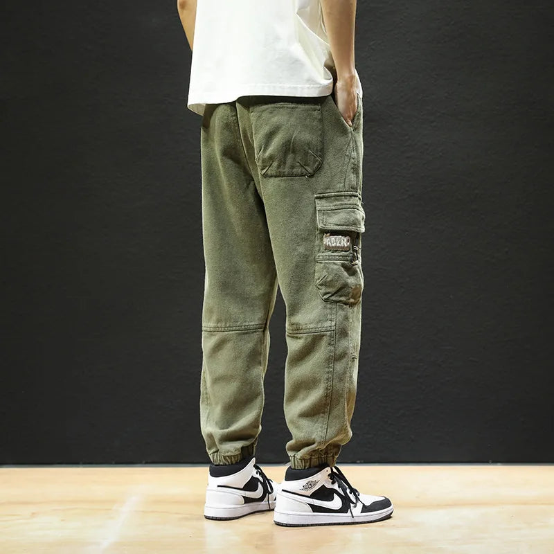 Straight Fit Elastic Ankle Length Pants