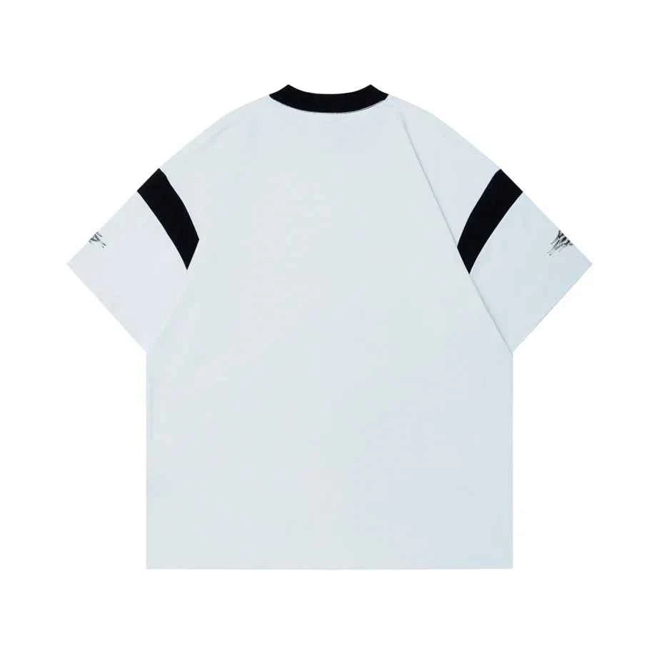 Y2K Chic Oversized Letter Print Short Sleeve T-Shirt