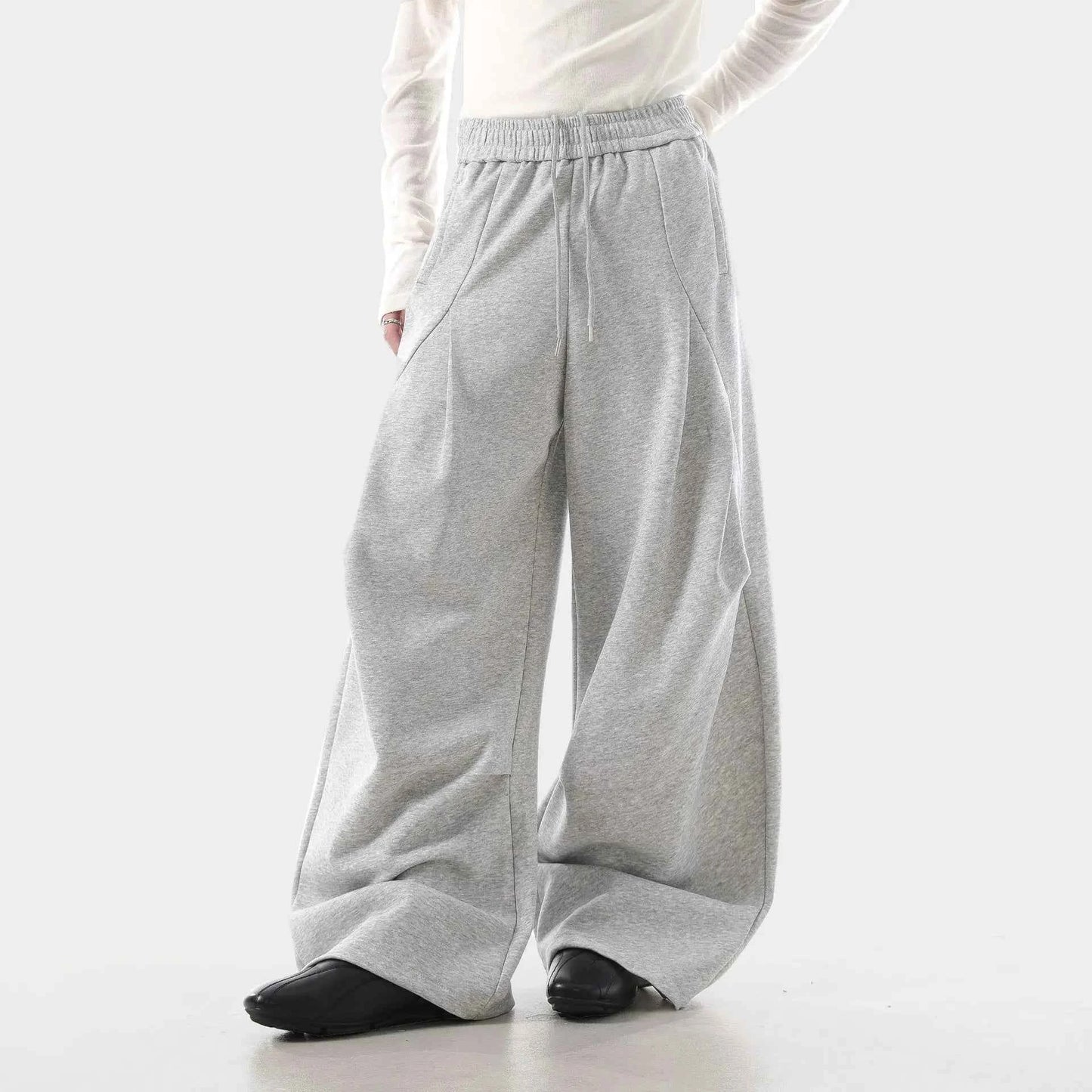 Effortless Elastic Waist Lantern Baggy Jogger