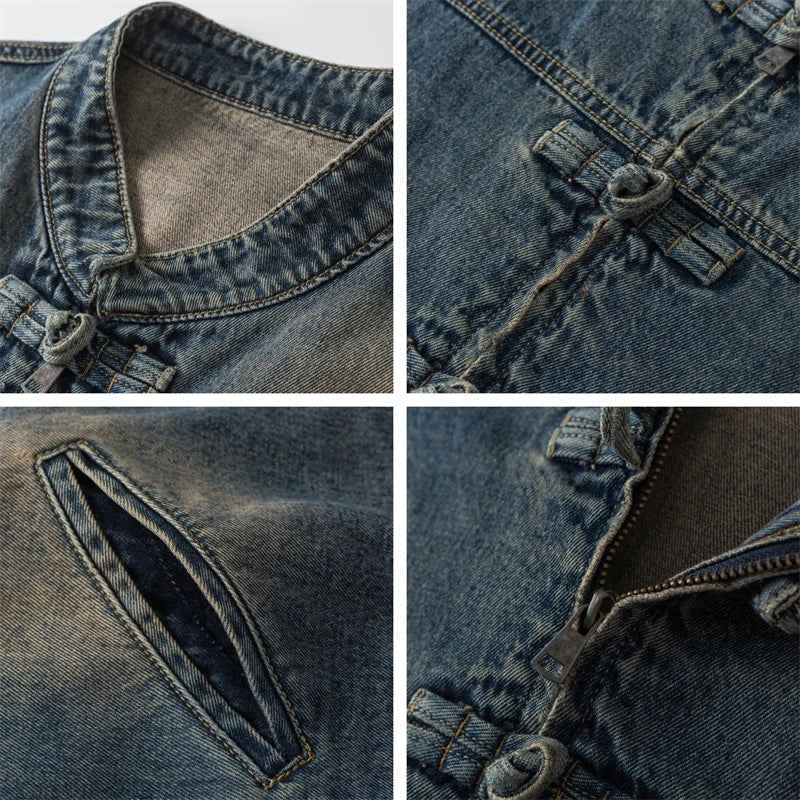Women Comfort Blue Cotton Denim Jacket