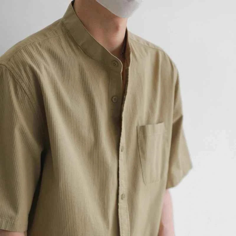 Classic Silk Korean Style Lightweight Camp Shirt