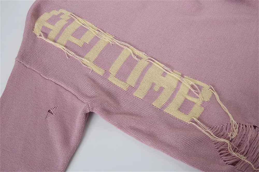 Y2K Women Cozy Distressed Oversized Knit Sweater