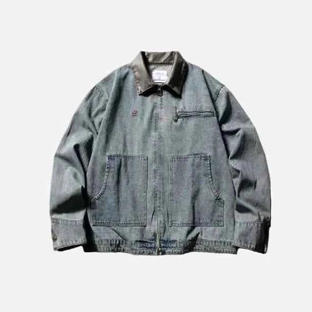 Premium Big Pocket Tooling Denim Jacket