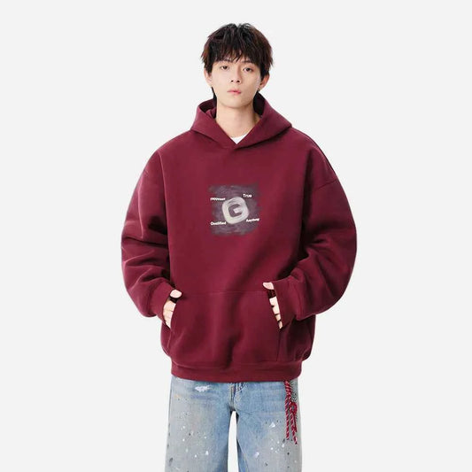 Winter Graphic Art Print Casual Hoodie