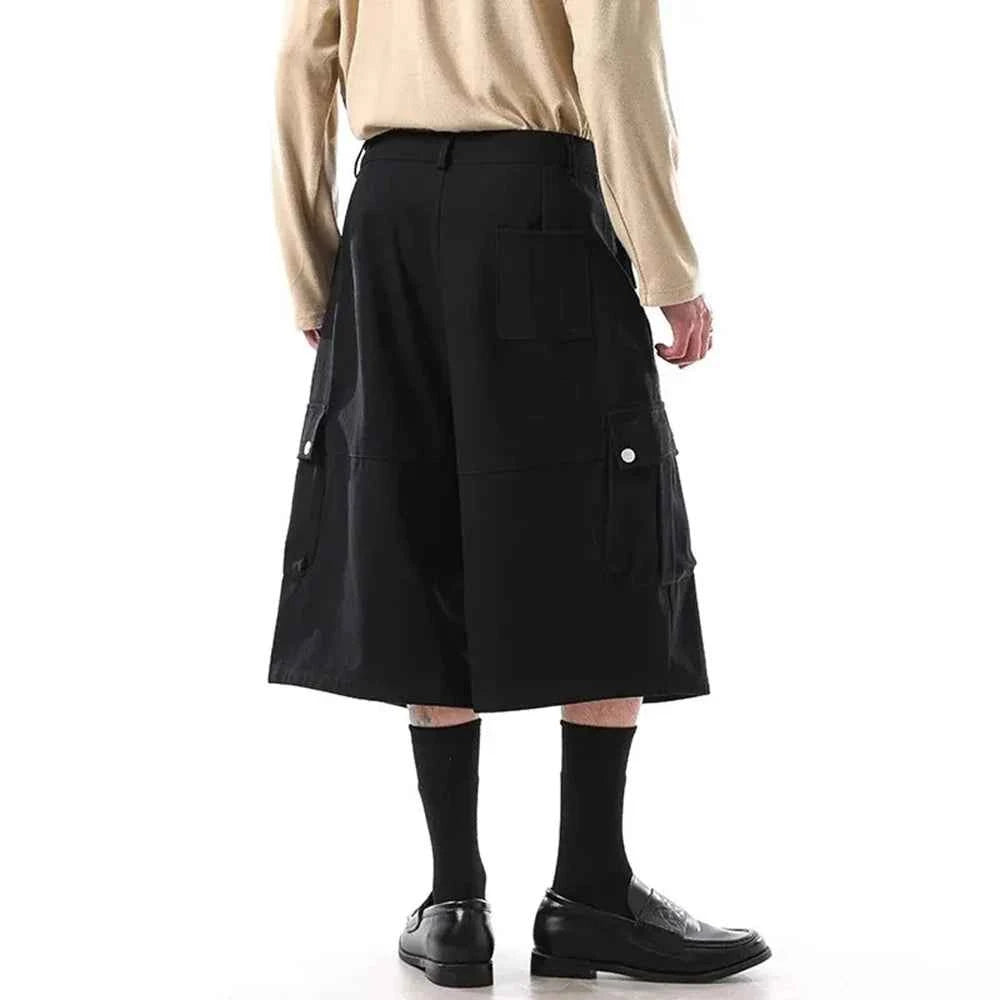 Retro American Cotton Workwear Cargo Jorts