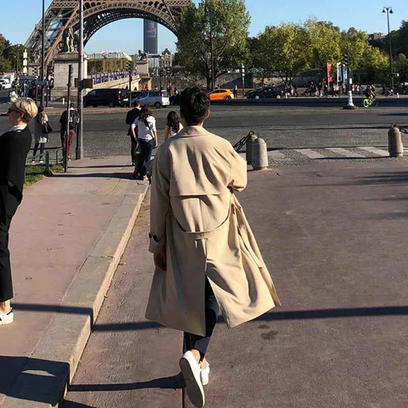 Stylish England Trenchcoat Retro Leisure Coat