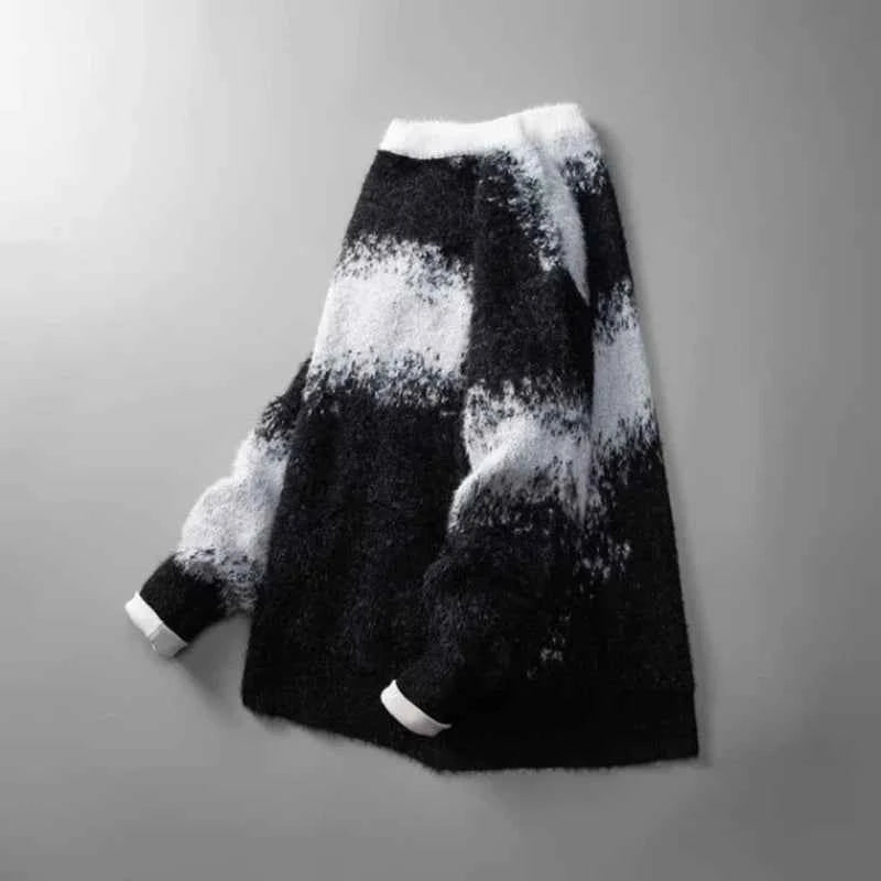 Streetwear Casual Vintage American Style Knitted Sweater