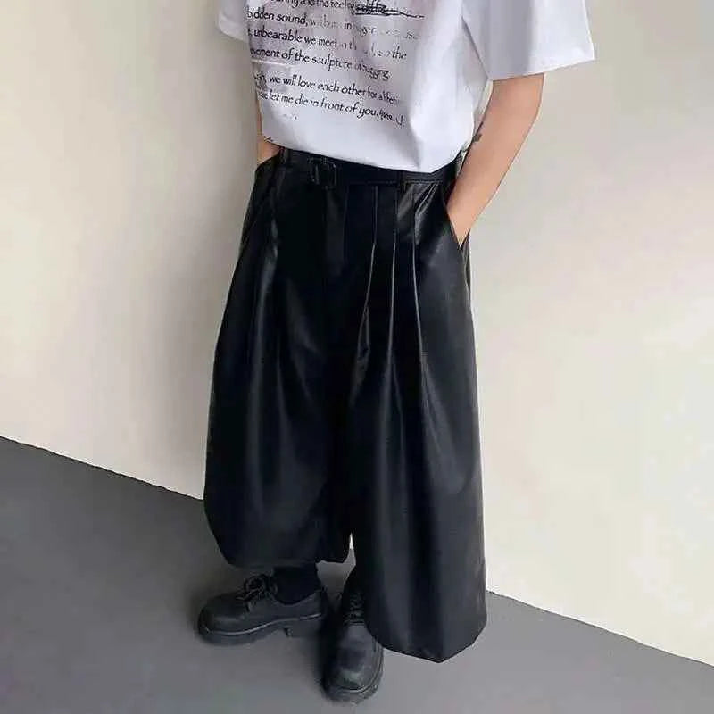 Elegant High Quality Korean Leather Jorts
