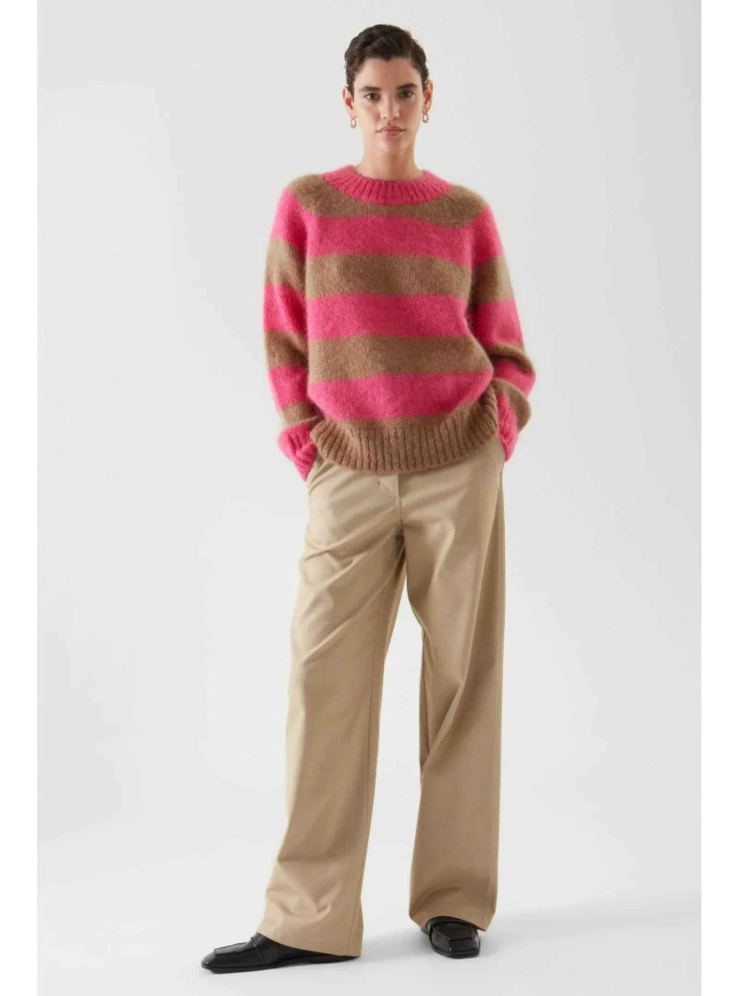 Women Ethereal Striped Winter Casual Sweater