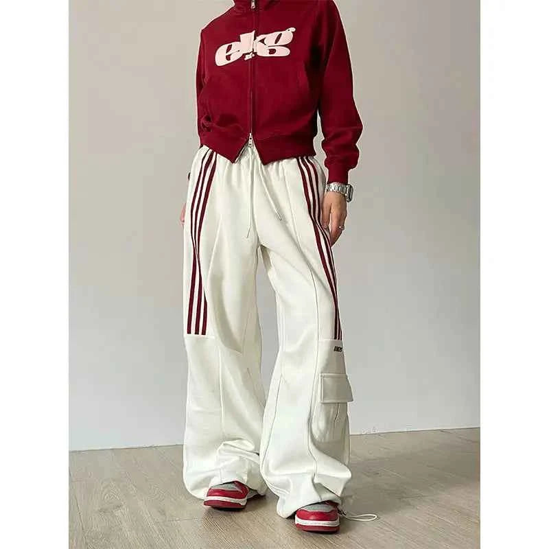 American Cool Retro Wide Leg Sweatpants