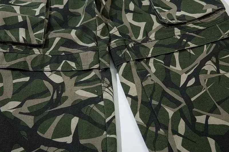 Streetwear Camouflage Loose Fit Printed Cargo Pants