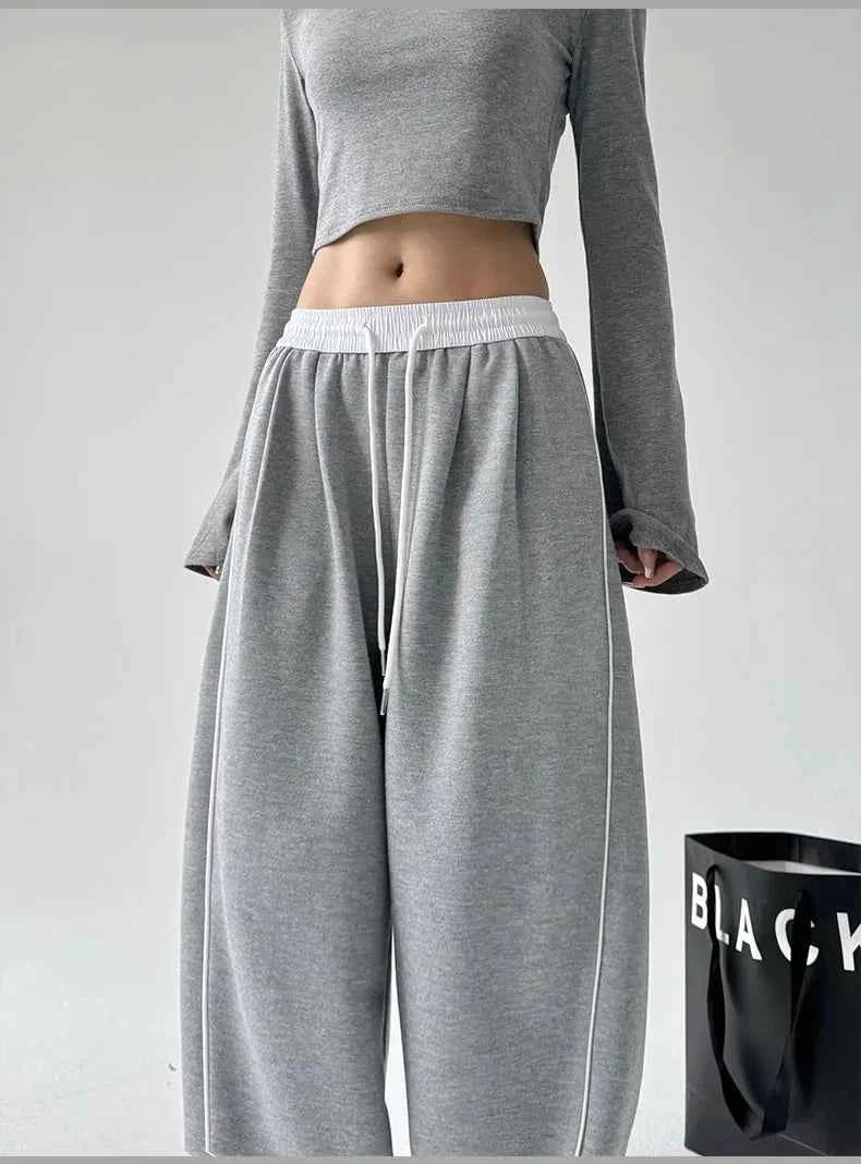 Elastic Band Cool Japanese Style Oversized Sweatpants