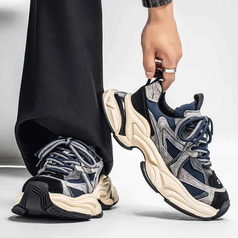 Versatile Thick Sole Height Increasing Sneakers