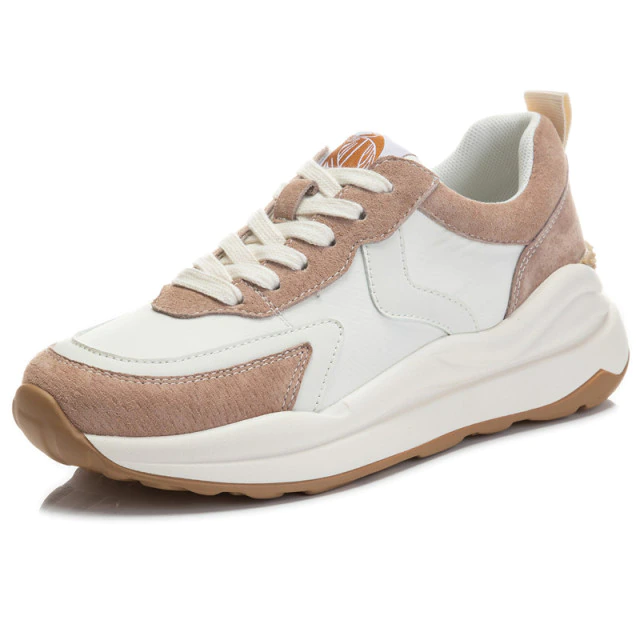 Stefany Women's Flat Leather Lace Up Sneaker - Luxuryurbanwear