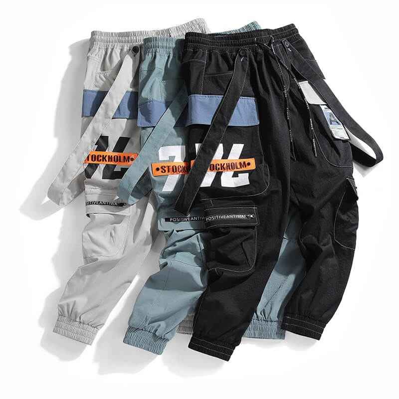Stockholm Cargo Pants Japanese Streetwear Joggers