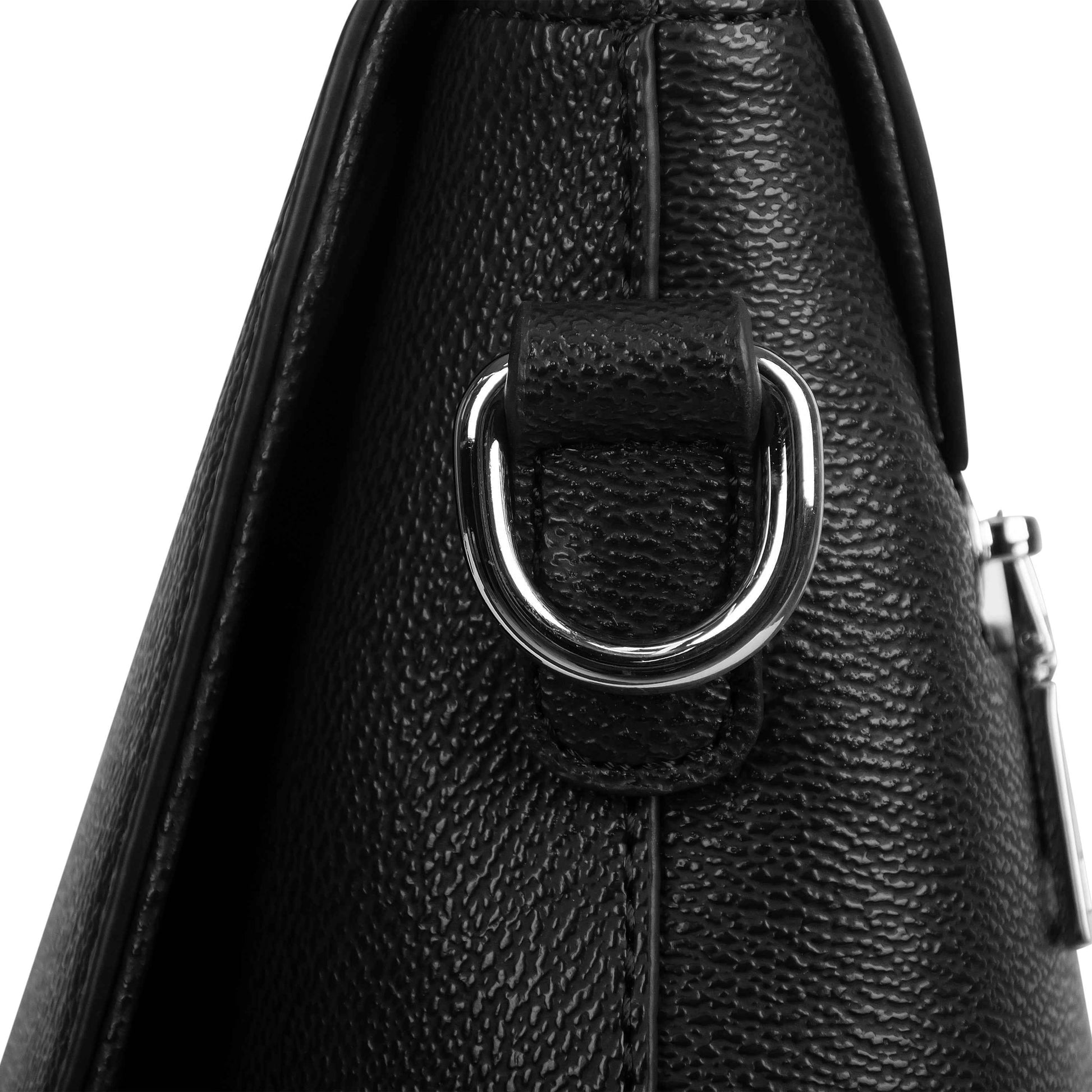 "TRIBAMETAL" LEATHER MESSENGER BAG