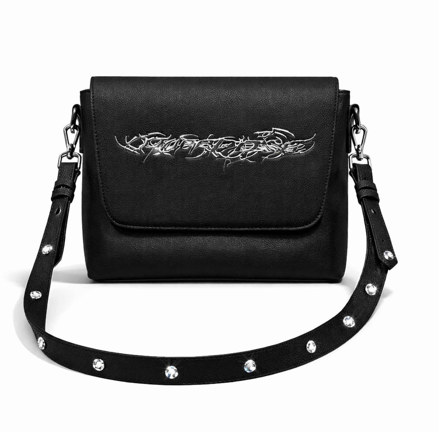 "TRIBAMETAL" LEATHER MESSENGER BAG